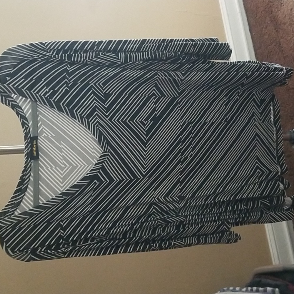 Black and white blouse